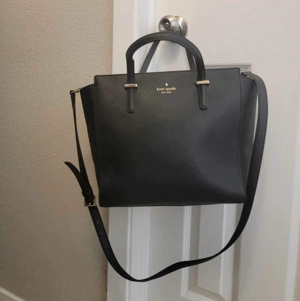 Kate Spade USED new york shoulder bag 2way leather BLK